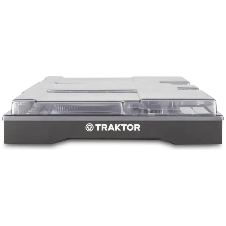 Perfil lateral de la tapa Decksaver sobre el Native Instruments Traktor Kontrol S4 MK3