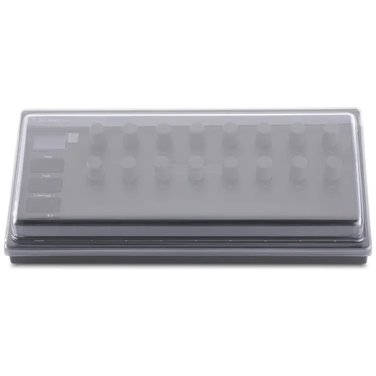 Vista superior del Novation Launch Control 3 con la tapa Decksaver puesta