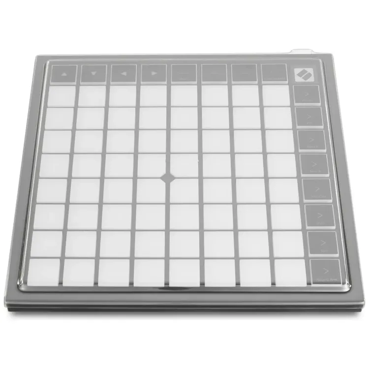 Vista superior del Novation Launchpad MK2 con la tapa Decksaver puesta