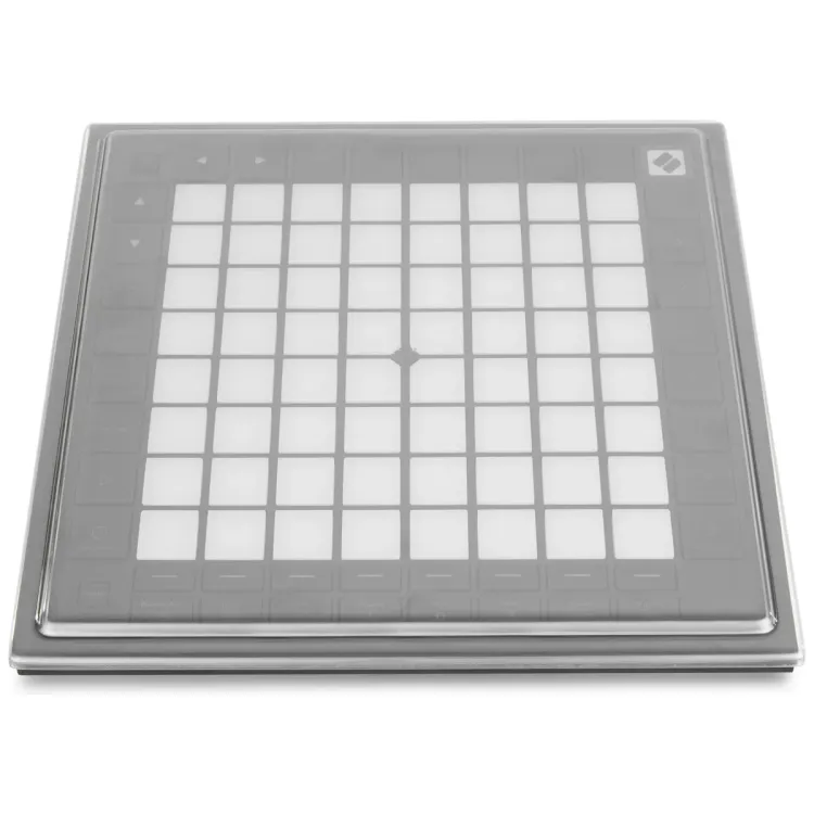 Vista superior del Novation Launchpad Pro MK2 con la tapa Decksaver puesta
