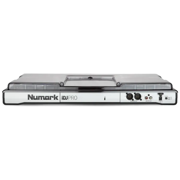 Perfil lateral de la tapa Decksaver sobre el Numark iDJ Pro