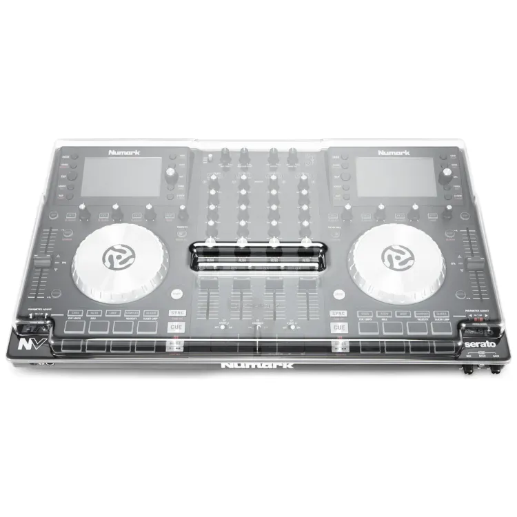 Vista superior del Numark NV y NV II con la tapa Decksaver puesta