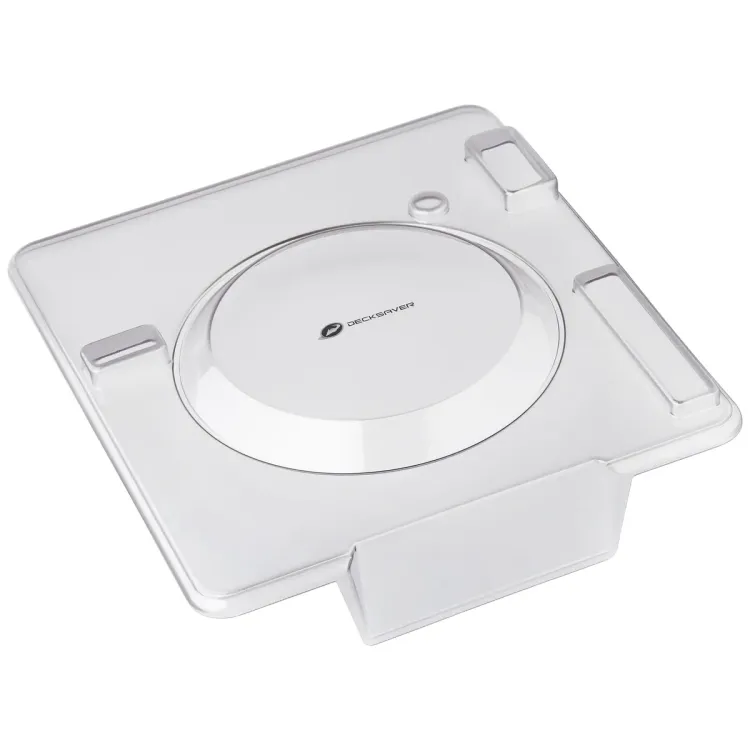 Perfil lateral de la tapa Decksaver sobre el Pioneer DJ CDJ-1000