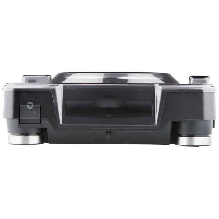 Vista superior del Pioneer DJ CDJ-1000 con la tapa Decksaver puesta