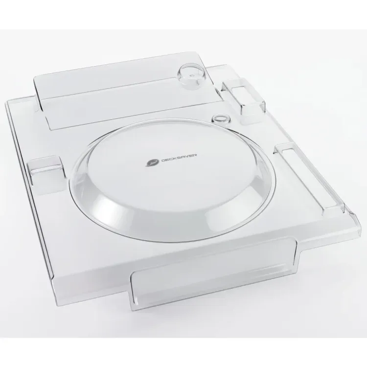 Vista superior del Pioneer DJ CDJ-2000 con la tapa Decksaver puesta