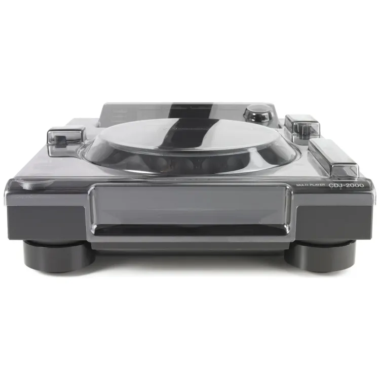 Perfil lateral de la tapa Decksaver sobre el Pioneer DJ CDJ-2000NXS