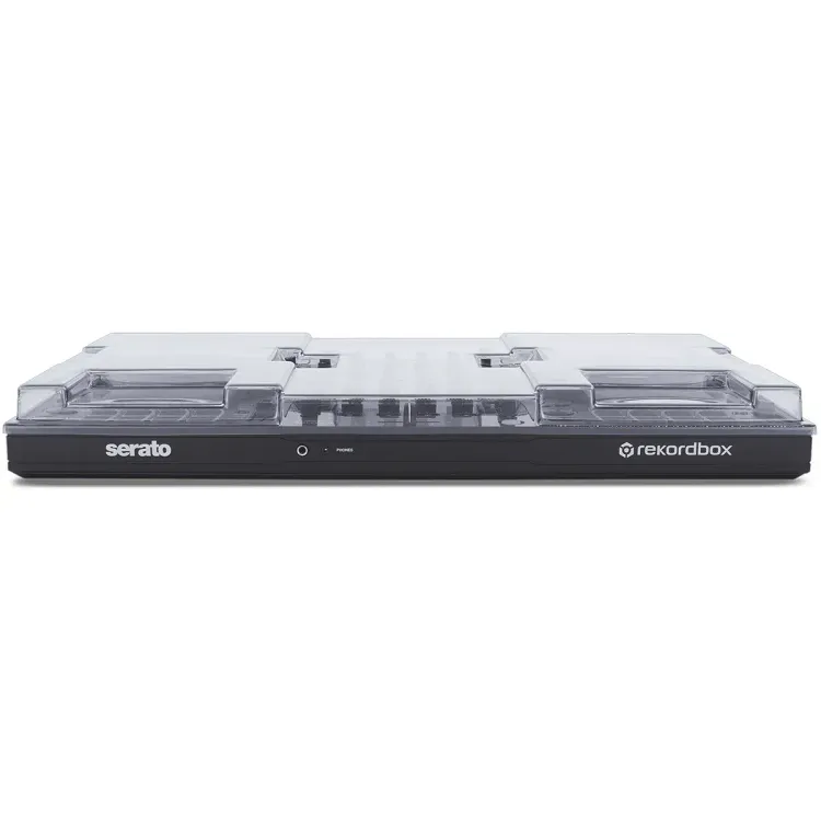 Perfil lateral de la tapa Decksaver sobre el Pioneer DJ DDJ-FLX10