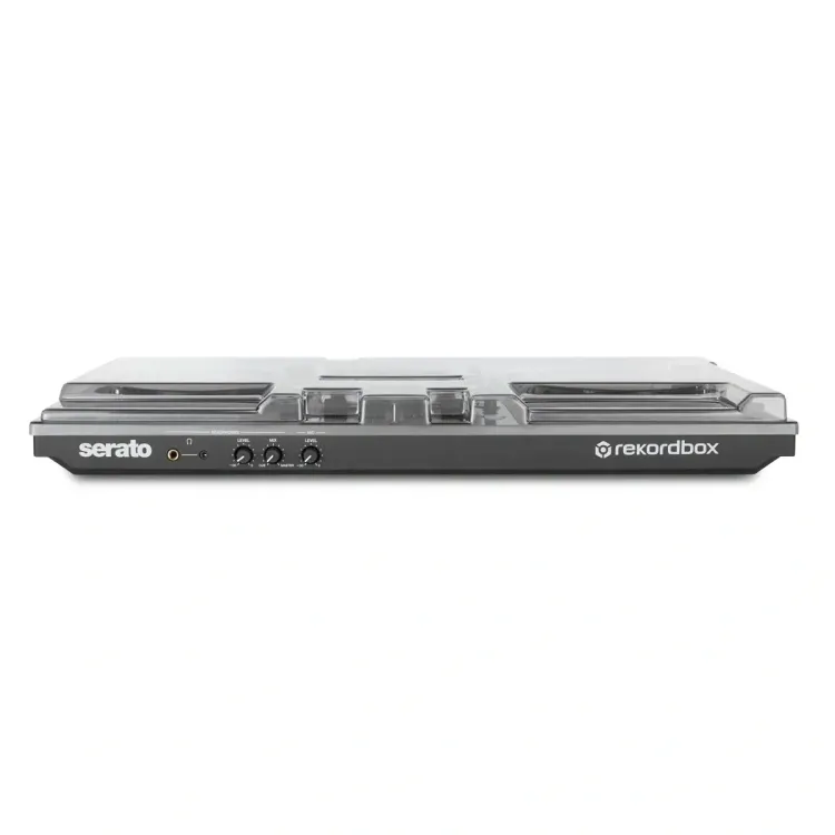 Perfil lateral de la tapa Decksaver sobre el Pioneer DJ DDJ-FLX6
