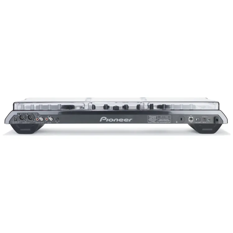 Perfil lateral de la tapa Decksaver sobre el Pioneer DJ DDJ-S1