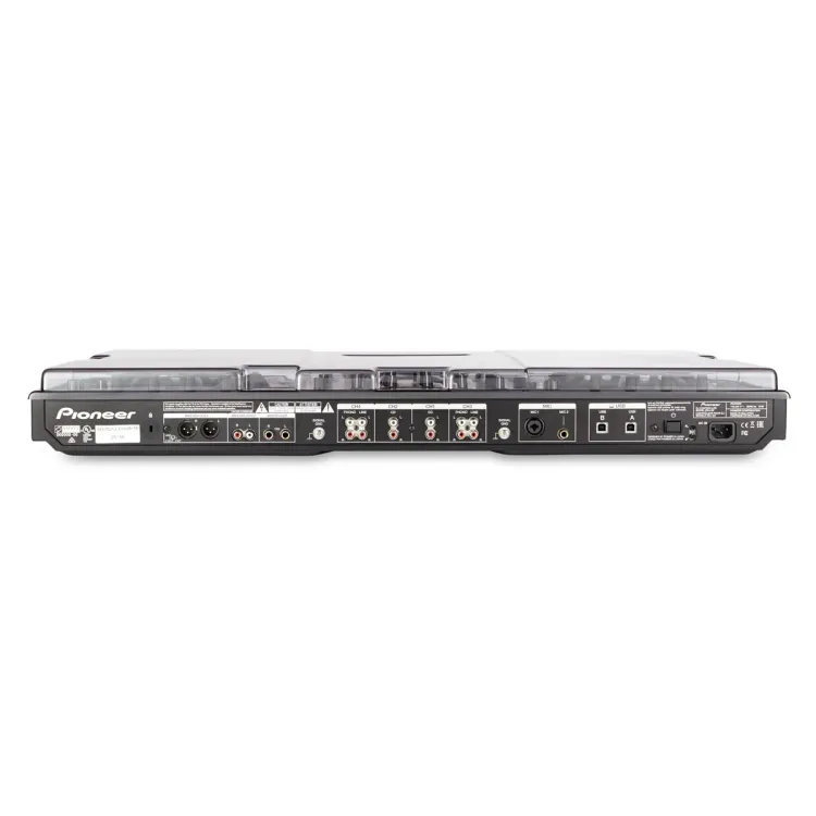 Vista superior del Pioneer DJ DDJ-SZ, DDJ-SZ2 y DDJ-RZ con la tapa Decksaver puesta