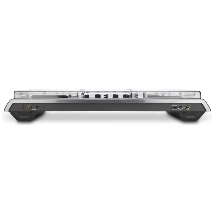 Vista superior del Pioneer DJ DDJ-T1 con la tapa Decksaver puesta
