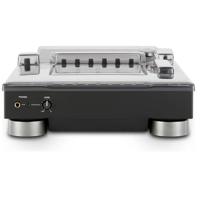Vista superior del Pioneer DJ DJS-1000 con la tapa Decksaver puesta