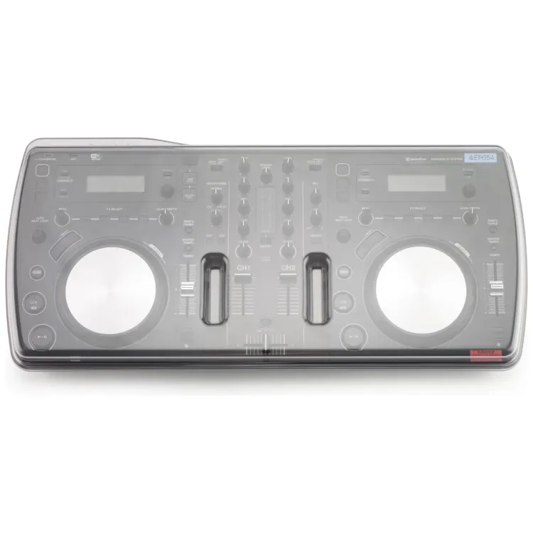 Tapa Decksaver puesta sobre el Pioneer DJ XDJ-AERO, vista en tres cuartos