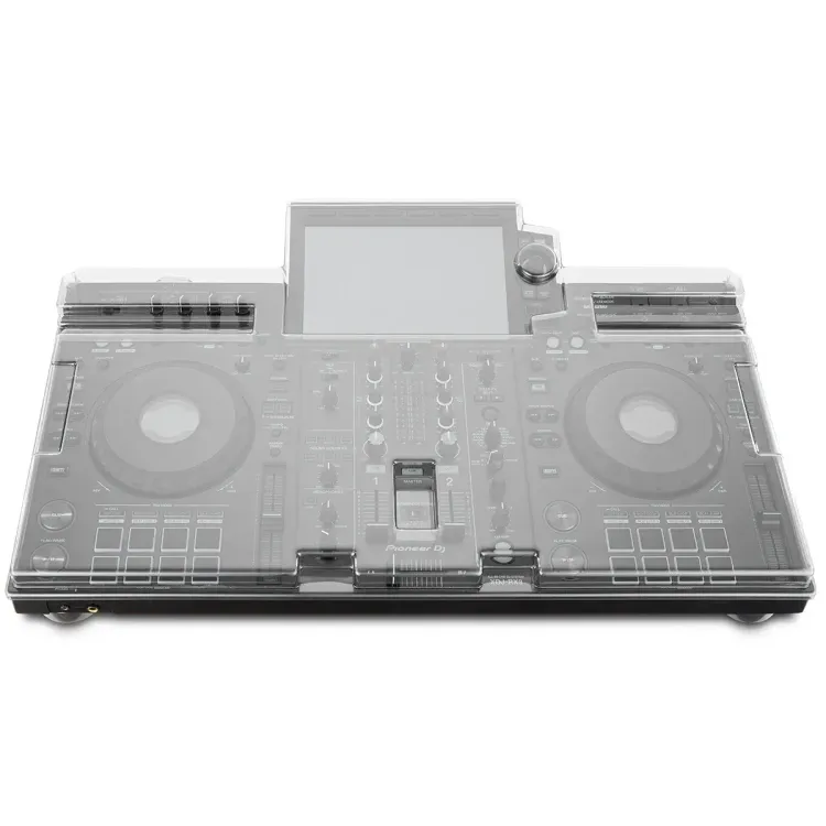 Vista superior del Pioneer DJ XDJ-RX3 con la tapa Decksaver puesta