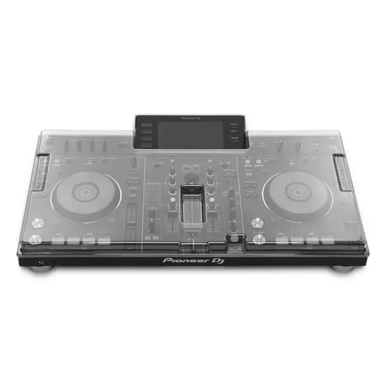 Vista superior del Pioneer DJ XDJ-RX con la tapa Decksaver puesta