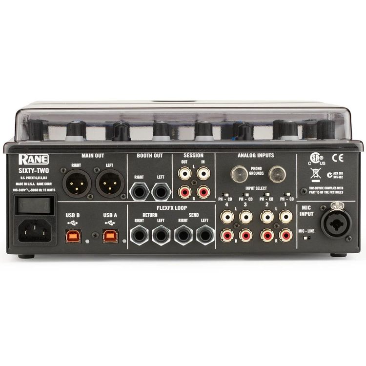 Vista superior del Rane Sixty-Two con la tapa Decksaver puesta