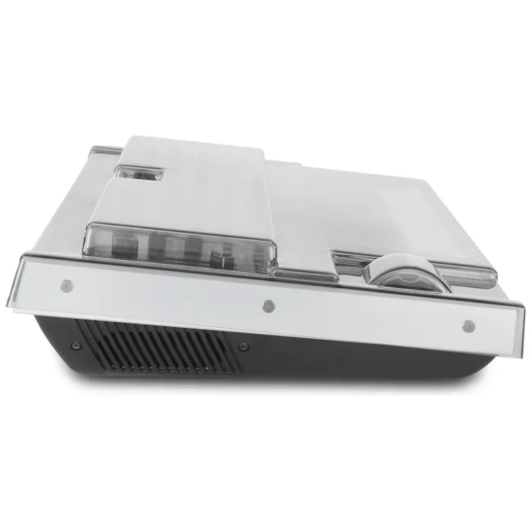 Perfil lateral de la tapa Decksaver sobre el Roland JUPITER-Xm
