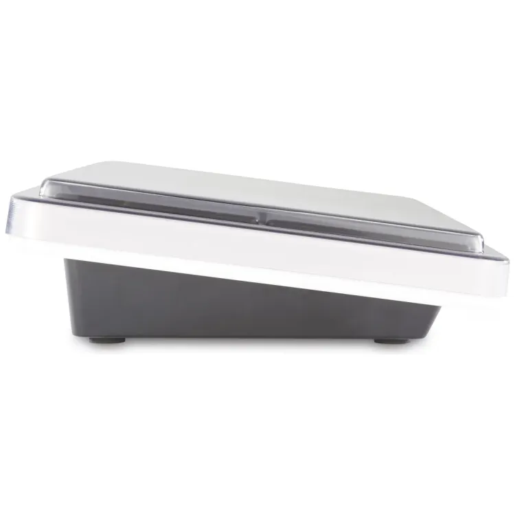 Perfil lateral de la tapa Decksaver sobre el Roland OCTAPAD SPD-30