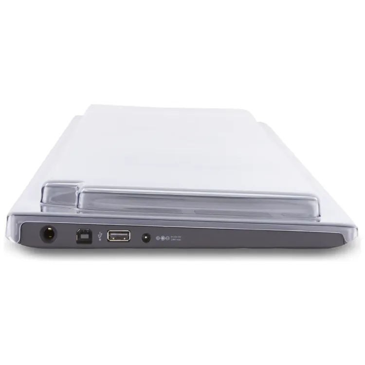 Perfil lateral de la tapa Decksaver sobre el ROLI Seaboard RISE 2 y RISE 49