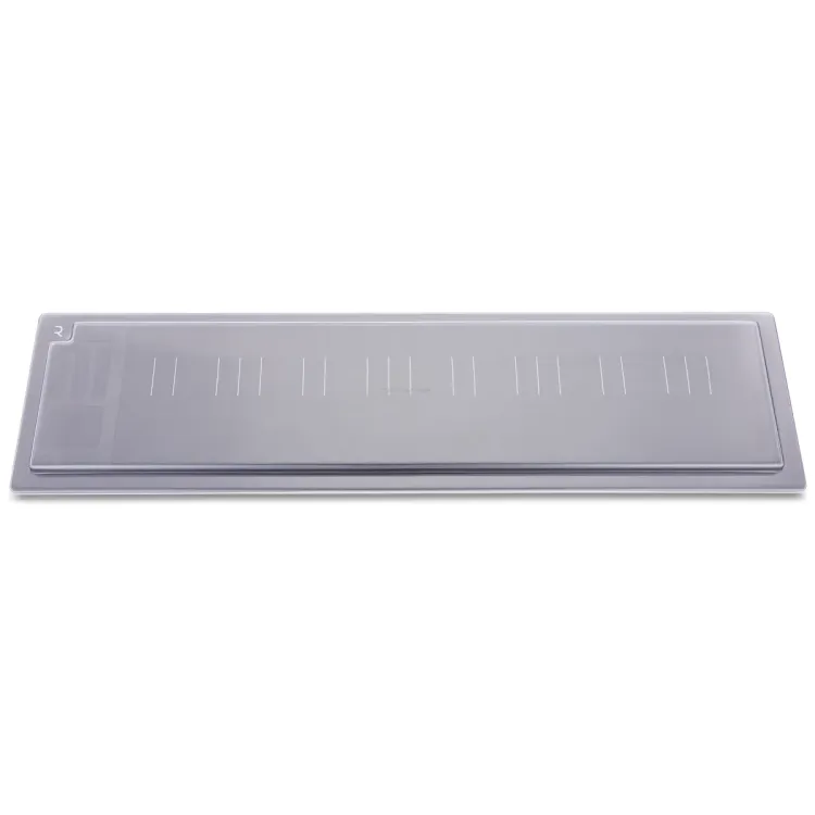 Vista superior del ROLI Seaboard RISE 2 y RISE 49 con la tapa Decksaver puesta