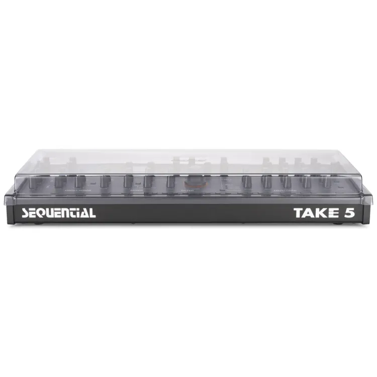Vista superior del Sequential Take 5 Desktop y TEO-5 Desktop con la tapa Decksaver puesta