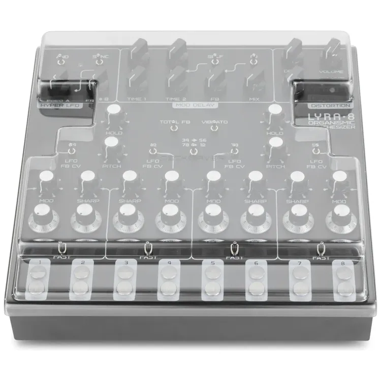 Vista superior del SOMA Laboratory LYRA-8 con la tapa Decksaver puesta