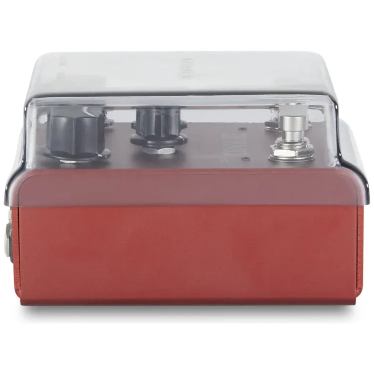Perfil lateral de la tapa Decksaver sobre el Strymon pedales de 2 switches
