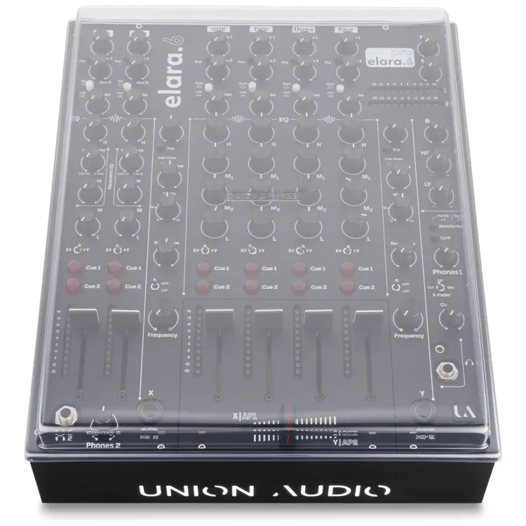 Vista superior del Union Audio Elara.6 con la tapa Decksaver puesta