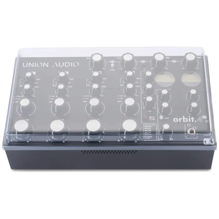 Vista superior del Union Audio Orbit.4 LE y Orbit.4 LE FX con la tapa Decksaver puesta