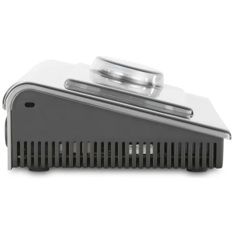 Perfil lateral de la tapa Decksaver sobre el Universal Audio Apollo X4