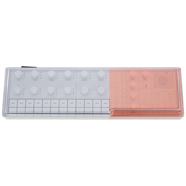 Vista superior del Yamaha SEQTRAK con la tapa Decksaver puesta