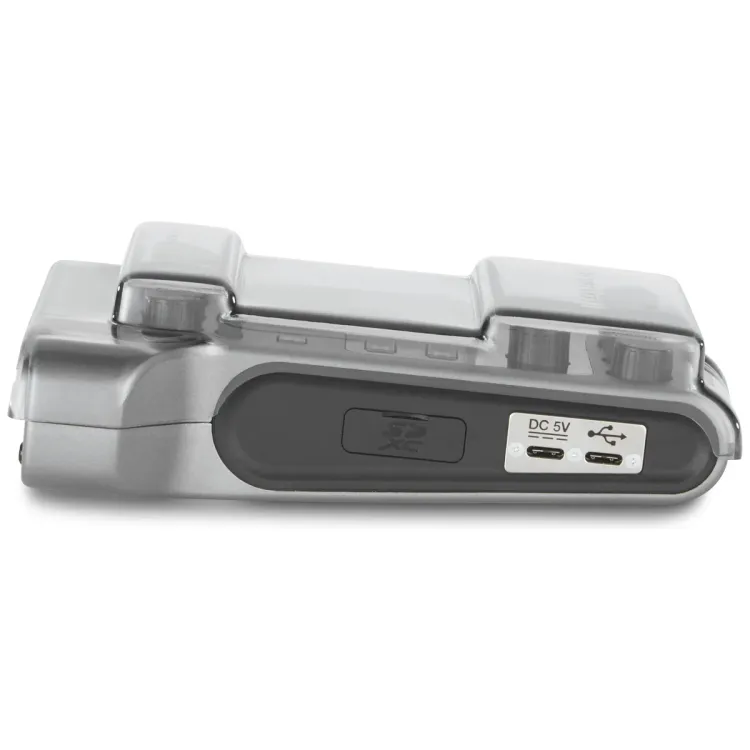 Perfil lateral de la tapa Decksaver sobre el Zoom PodTrak P4