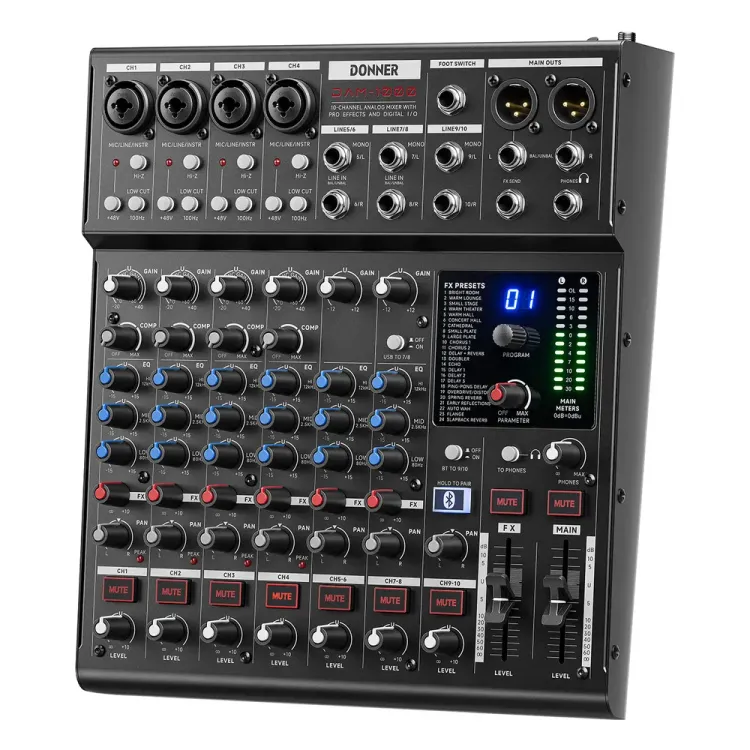 Donner DAM1000 – Conexiones para tu sistema de sonido