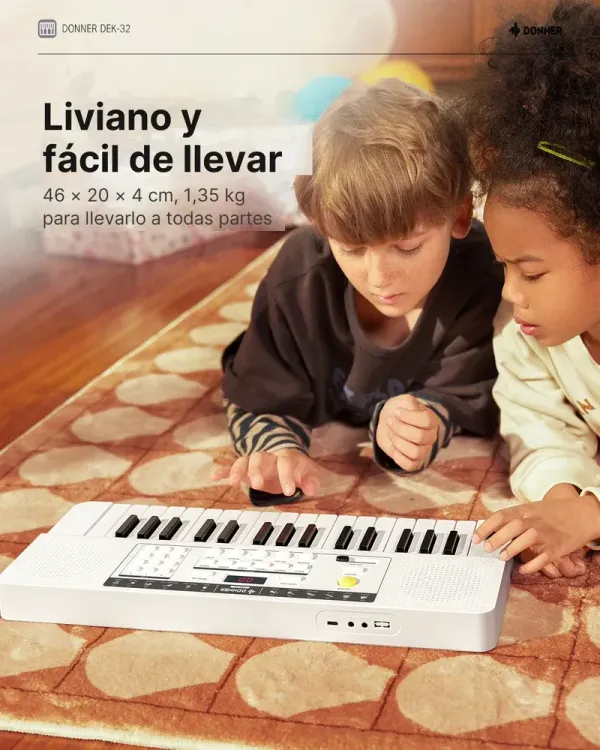 Donner DEK-32 – Funciona con cable o con pilas