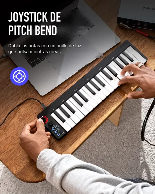 Donner N-32 – Joystick de pitch con anillo de luz