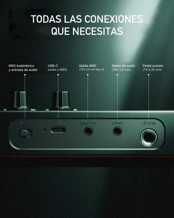 Donner STARRYKEY-37 PLAY – Inalámbrico, con batería y audio por USB