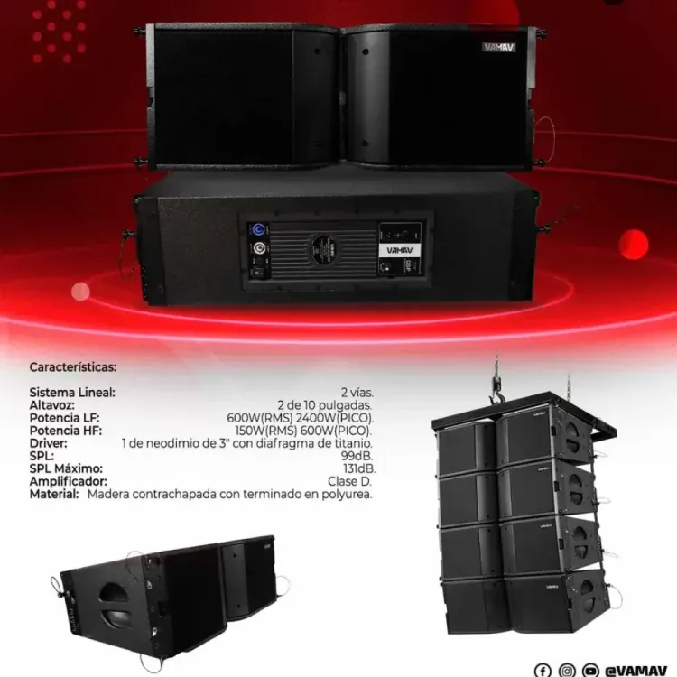 VAMAV VXT 210 – Potencia repartida por vía