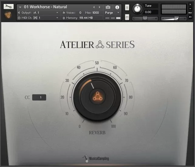 Atelier Series Gabrielle Flute de Musical Sampling en la interfaz de Kontakt