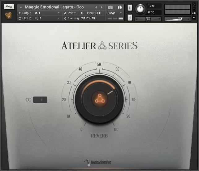 Atelier Series Maggie de Musical Sampling en la interfaz de Kontakt