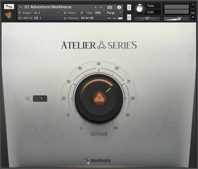 Atelier Series Orb Trumpet de Musical Sampling en la interfaz de Kontakt