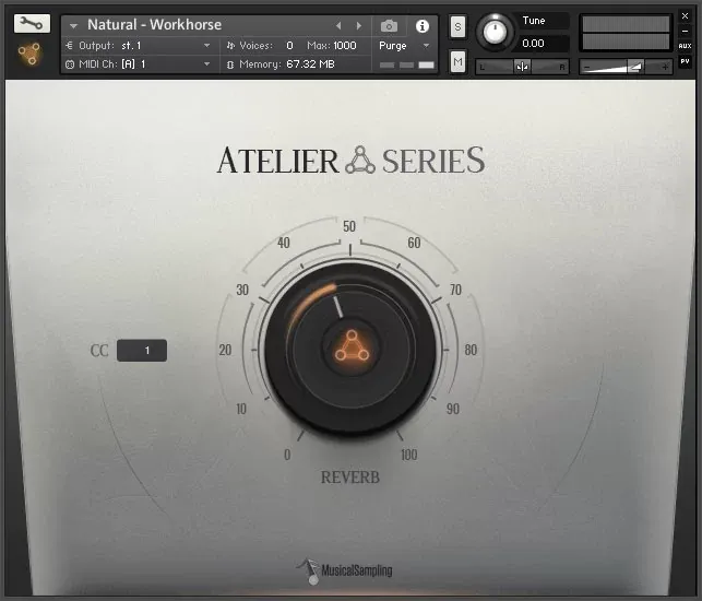 Atelier Series Sasaki Trumpet de Musical Sampling en la interfaz de Kontakt