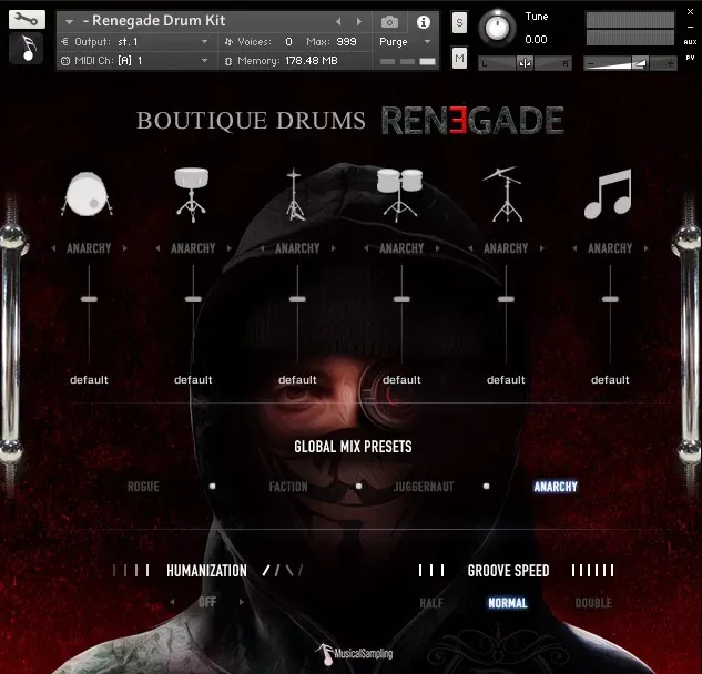 Boutique Drums Renegade de Musical Sampling