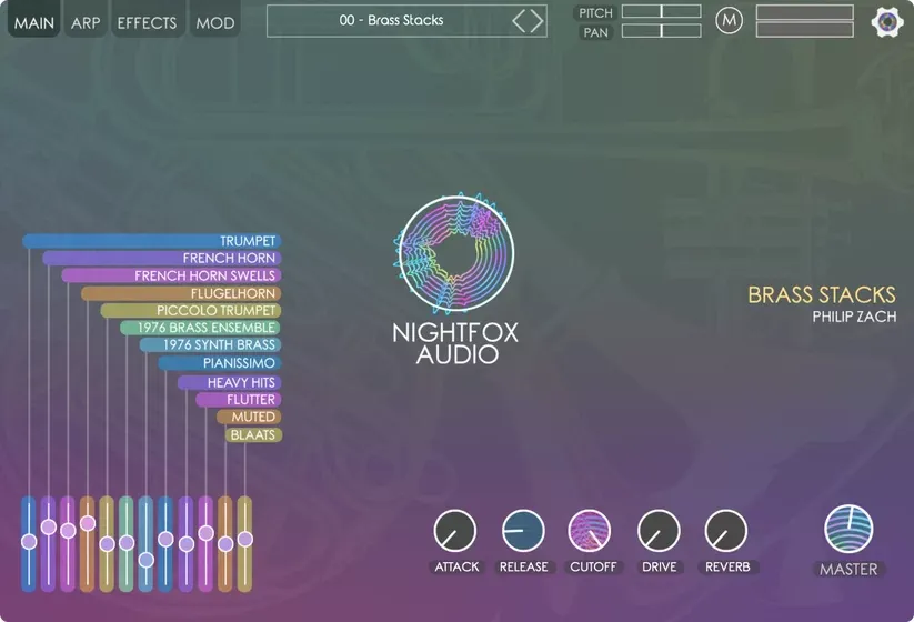 Nightfox Audio Brass Stacks – Instrumento Virtual de Metales