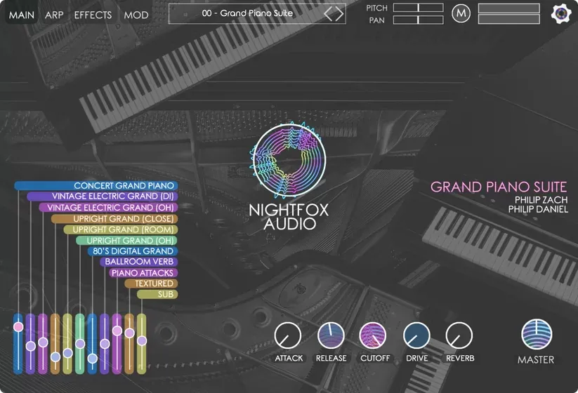 Nightfox Audio Grand Piano Suite – Instrumento Virtual de Piano de Cola