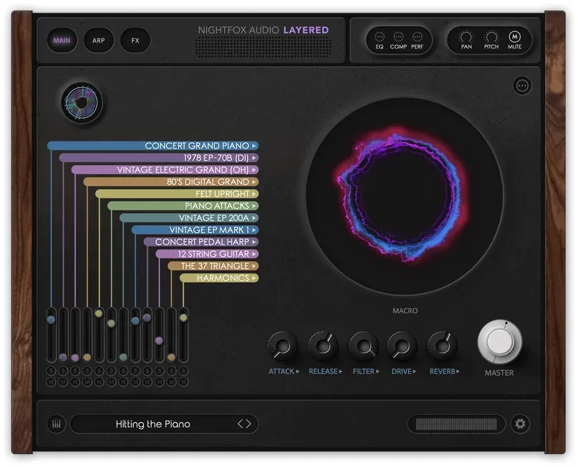 Nightfox Audio Layered – Instrumento Virtual de Capas