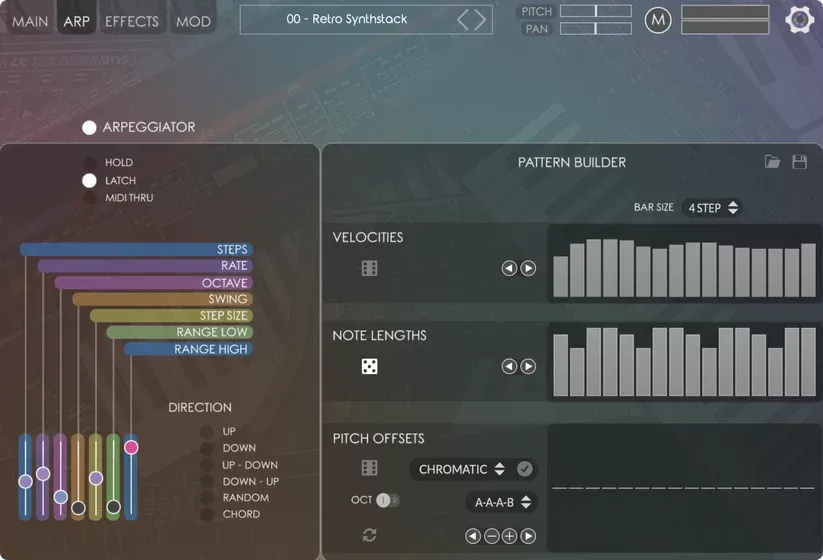 Tres synths legendarios, teclado completo