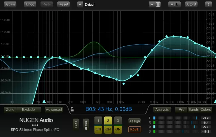 NUGEN Audio SEQ-S – Ecualizador Spline de Fase Lineal