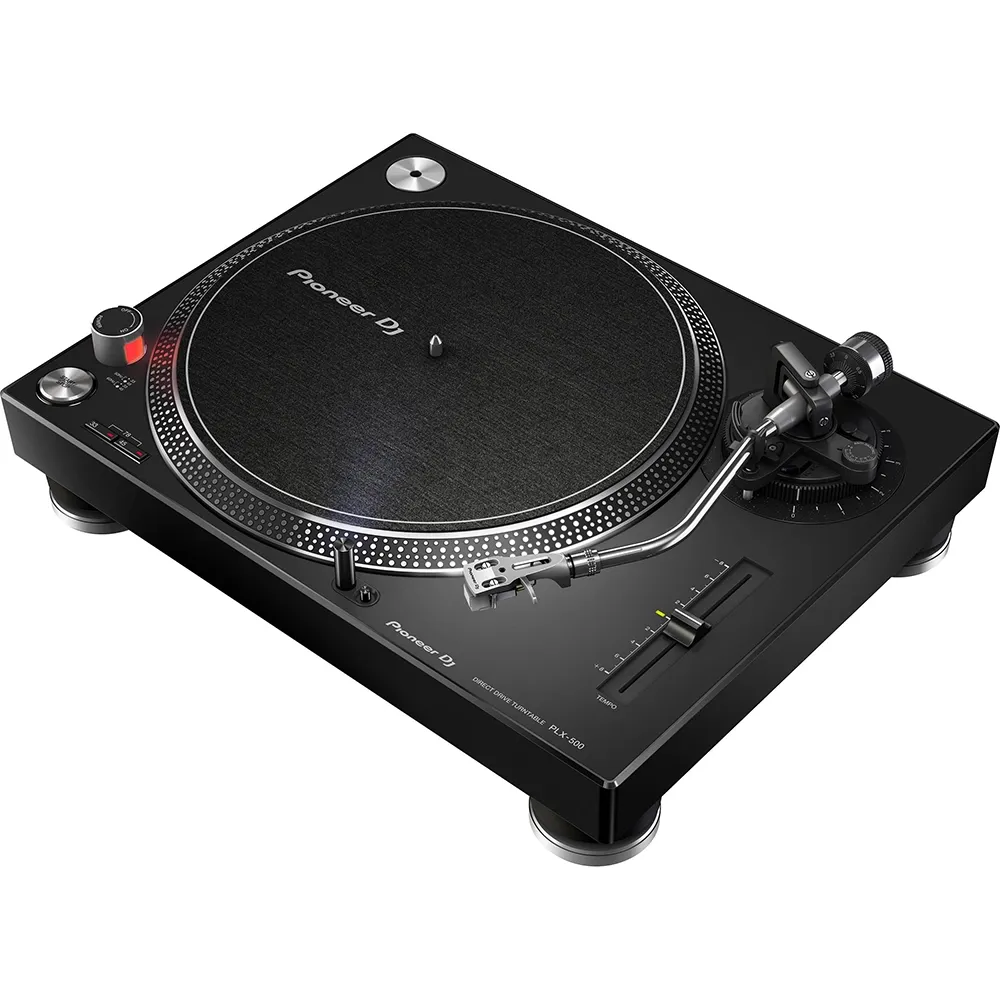 Tornamesa Pioneer DJ PLX-500 de tracción directa color negro