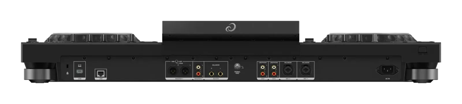 Panel trasero de conexiones del Pioneer DJ XDJ-AZ