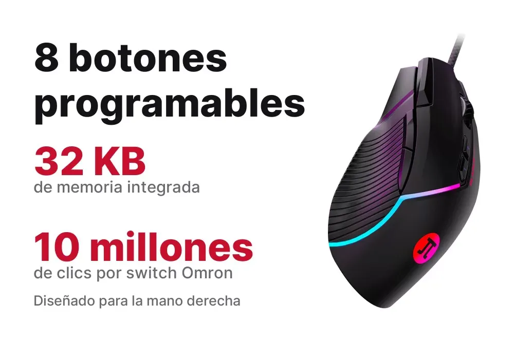 Panel de botones del Primus Gladius 12800P